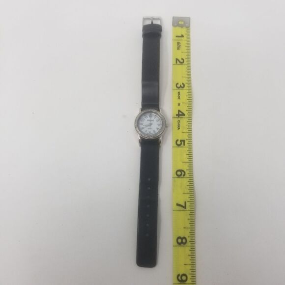 Kessaris Black Band Silver Rope Bezel Interchangable Bands JCR510 Women's Watch - Picture 7 of 9